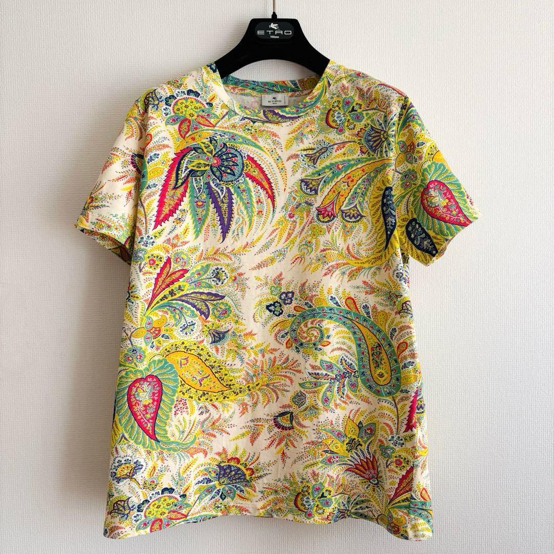 ★ETRO★近年/エトロ★カラフルペイズリー柄コットンカットソー★44★