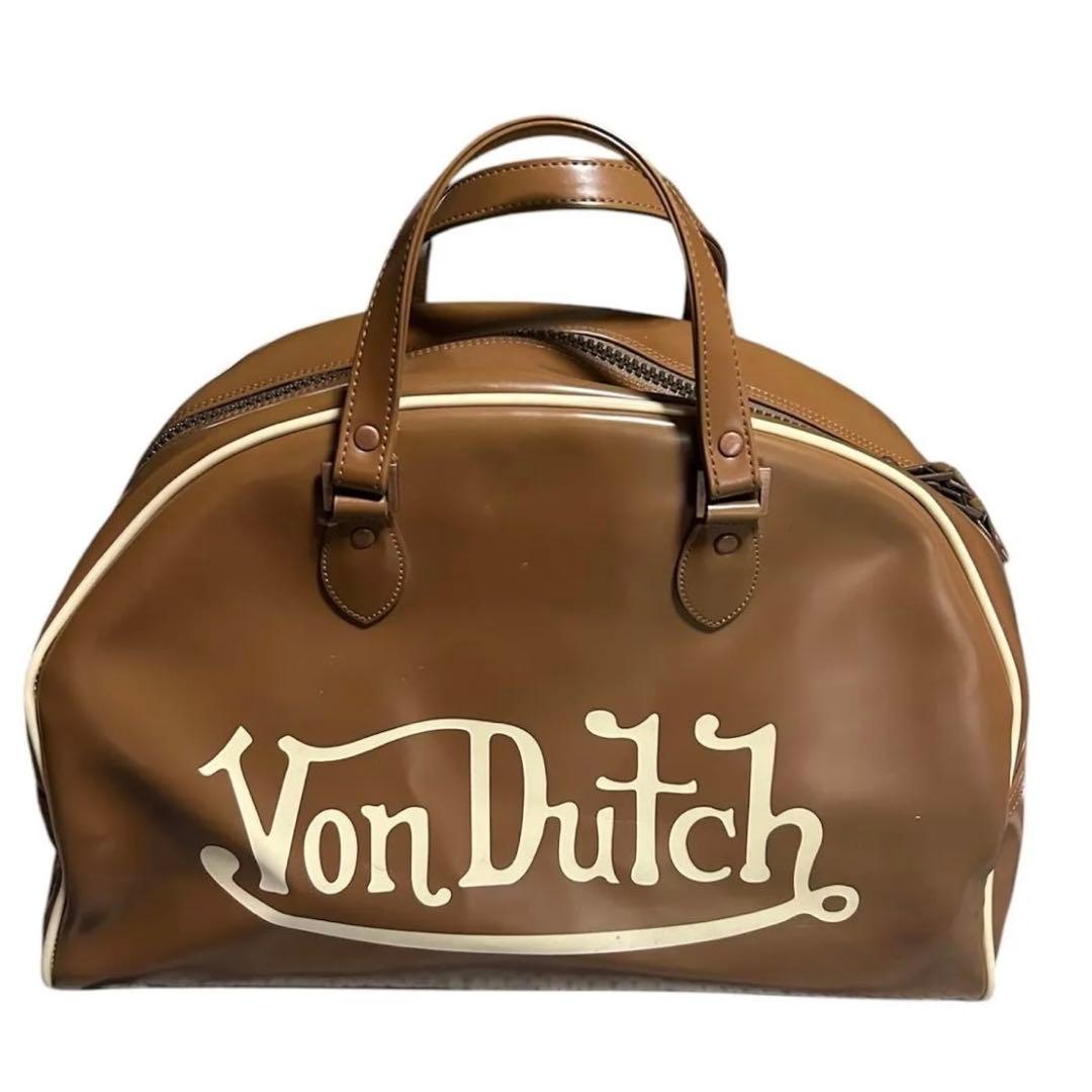Von Dutch ボンダッチ バッグ ボストンバッグ ヴィンテージ　型崩れあり