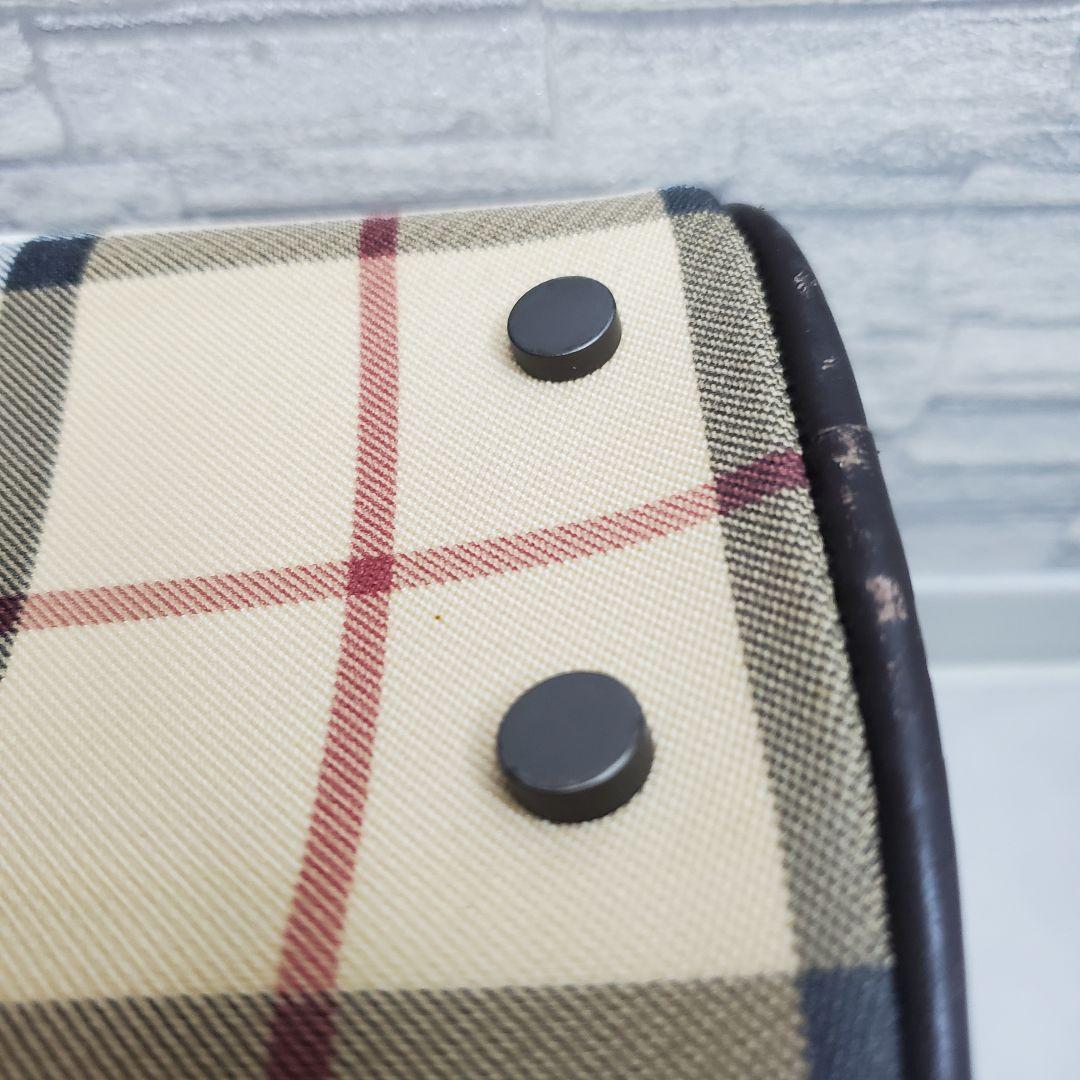 【訳あり】BURBERRY LONDON ノバチェック ミニボストンバッグ