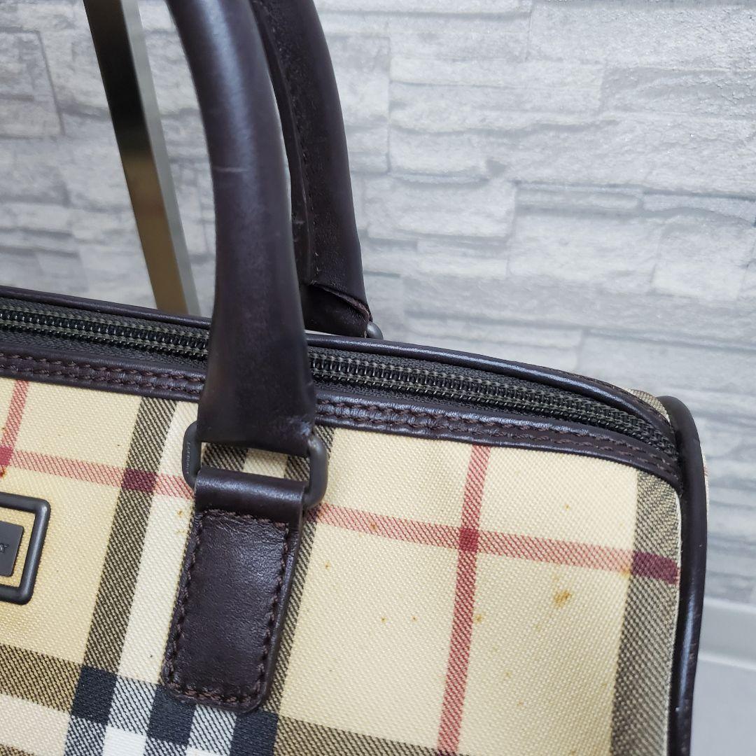 【訳あり】BURBERRY LONDON ノバチェック ミニボストンバッグ