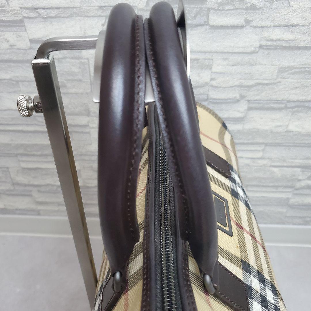 【訳あり】BURBERRY LONDON ノバチェック ミニボストンバッグ