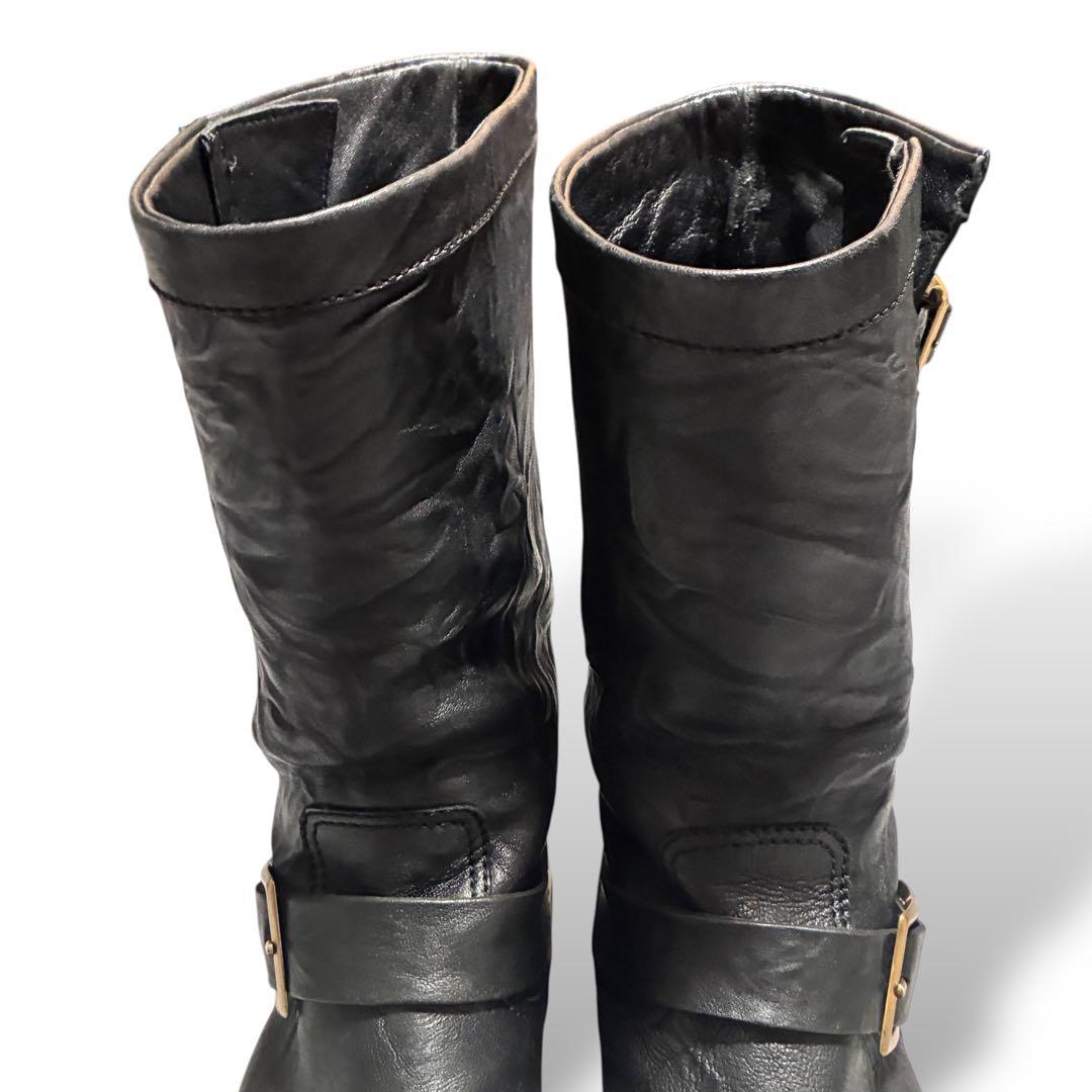 靴 JIMMY CHOO engineerboots grunge 37.5