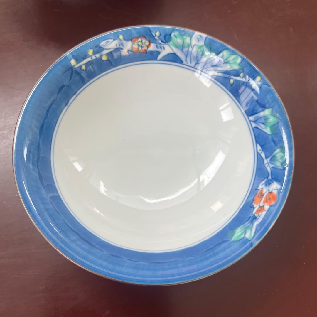 有田焼/染錦牡丹紋/雑煮碗/丼碗　華山萬右衛門/5客①倉