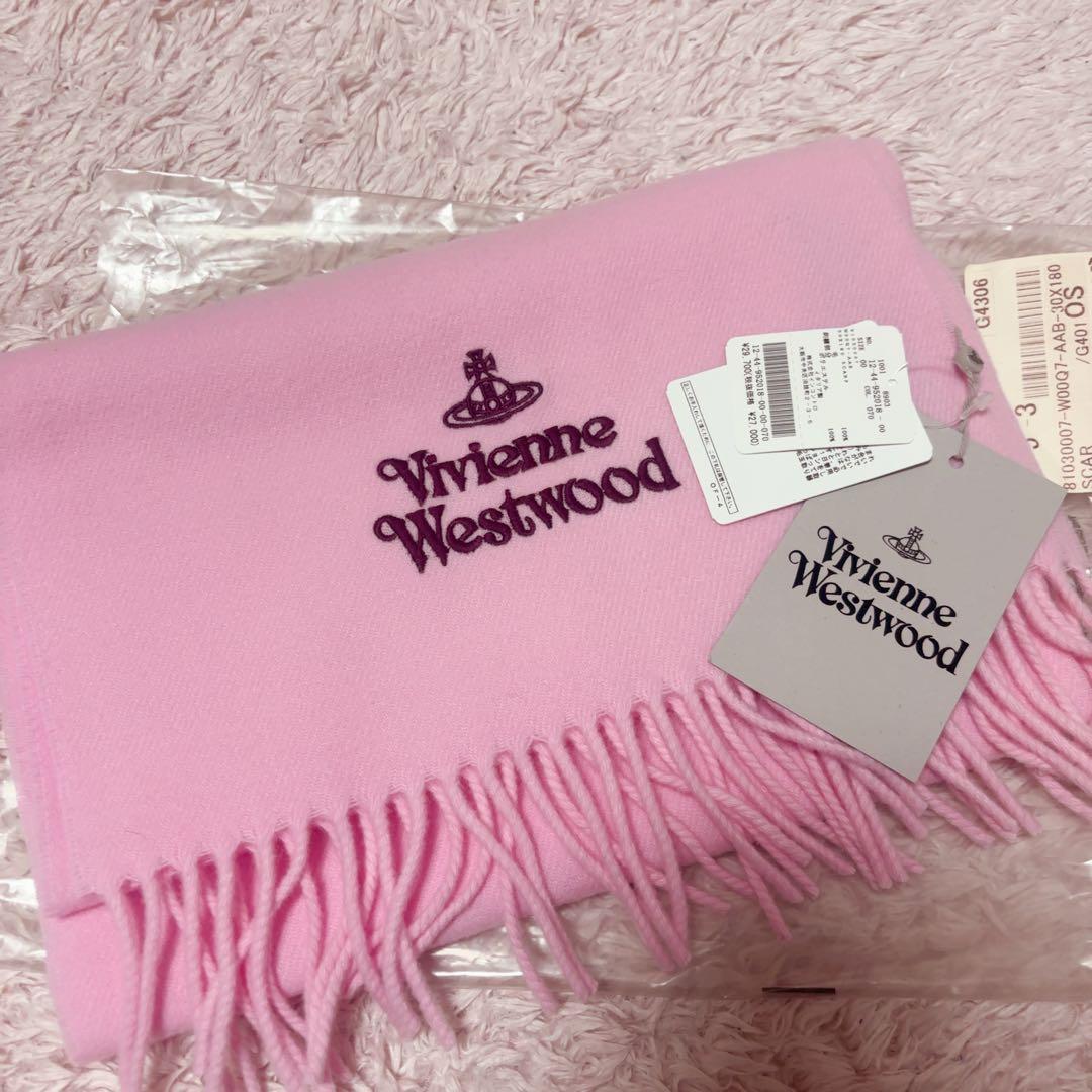 【新品】Vivienne Westwood マフラー　ピンク
