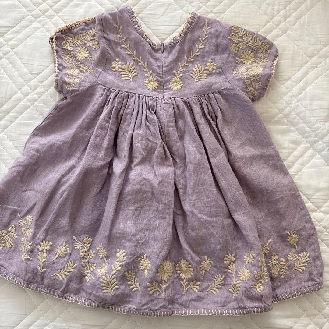 apolina 2-3Y 刺繍ワンピース