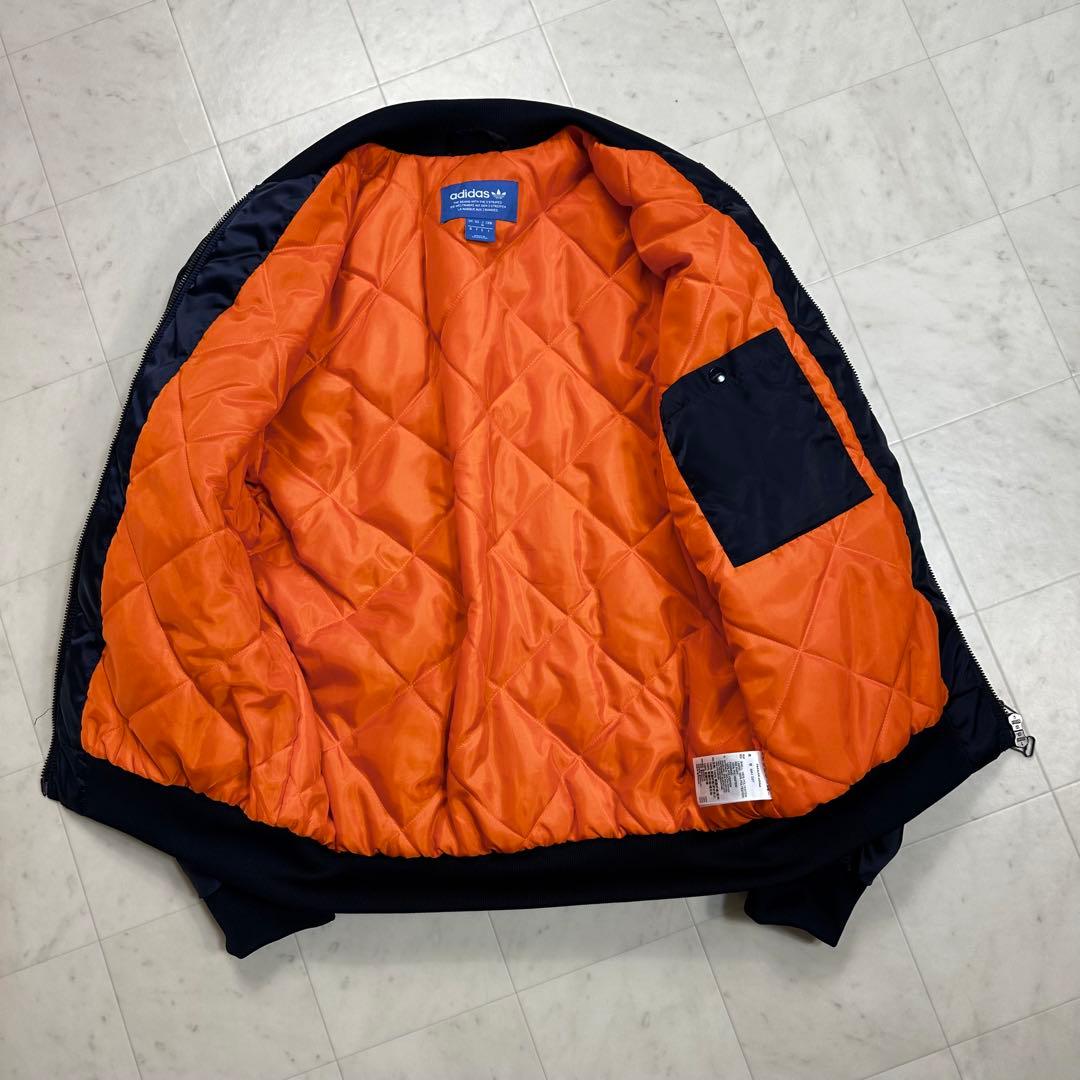 〈美品〉adidas アディダス【M】MA-1ジャケット ネイビー