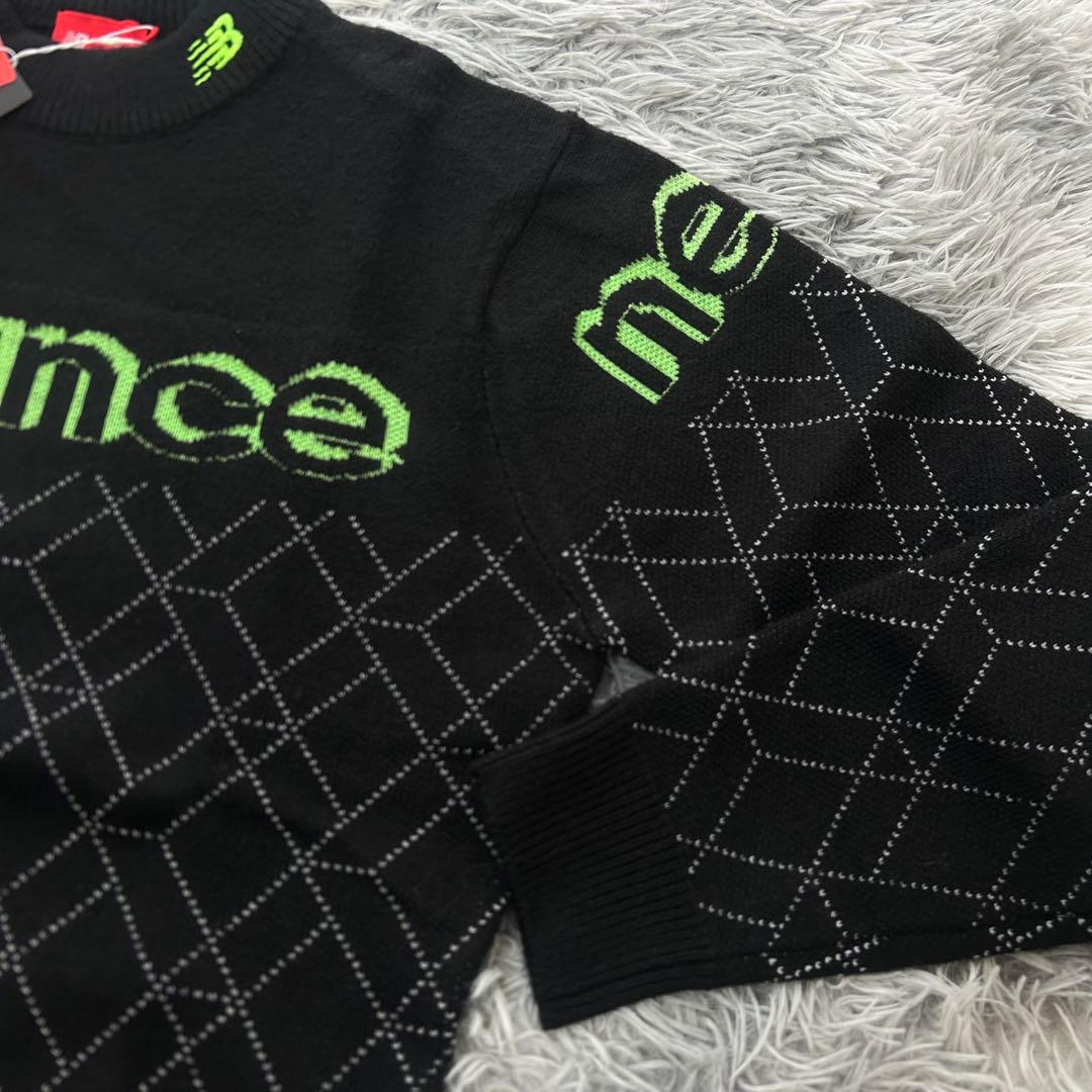 新品　ニューバランスゴルフ　ニット　セーター　ブラック　クルーネック　サイズ4