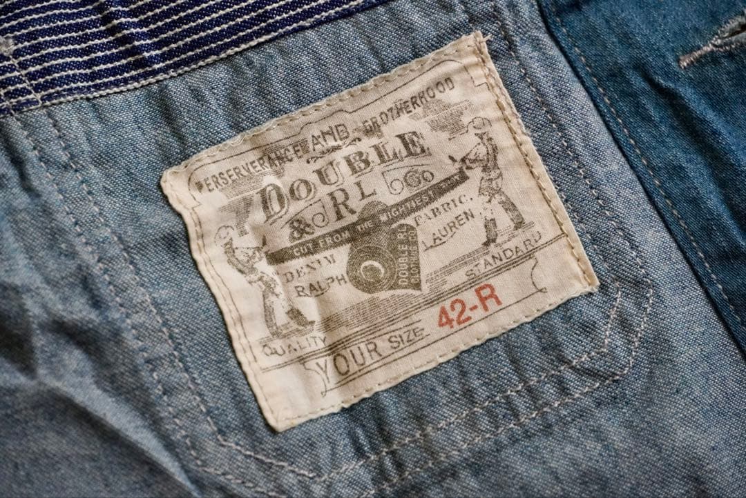 【ガッキー】新品未使用品 RRL インディゴ デニム ベスト Lサイズ