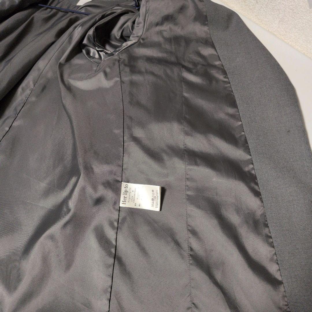 ハーリップトゥ Twill Oversized Jacket グレー ジャケット