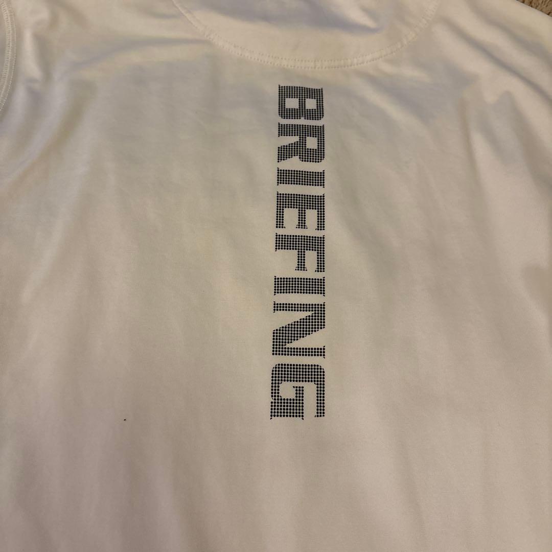 BRIEFING ホワイト タートルTシャツ Lサイズ