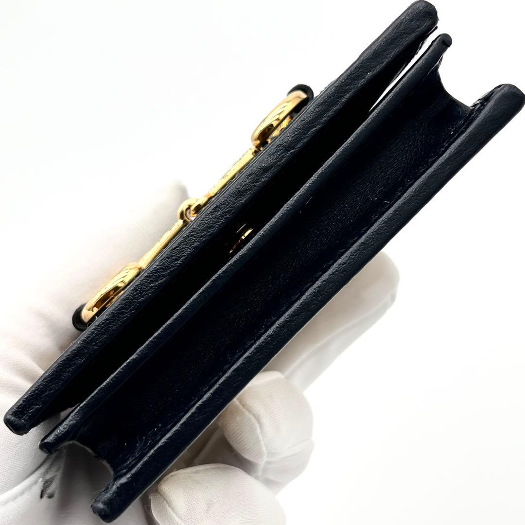 未使用GUCCI ホースビット 日本限定 621887 二つ折り財布 キャンバス
