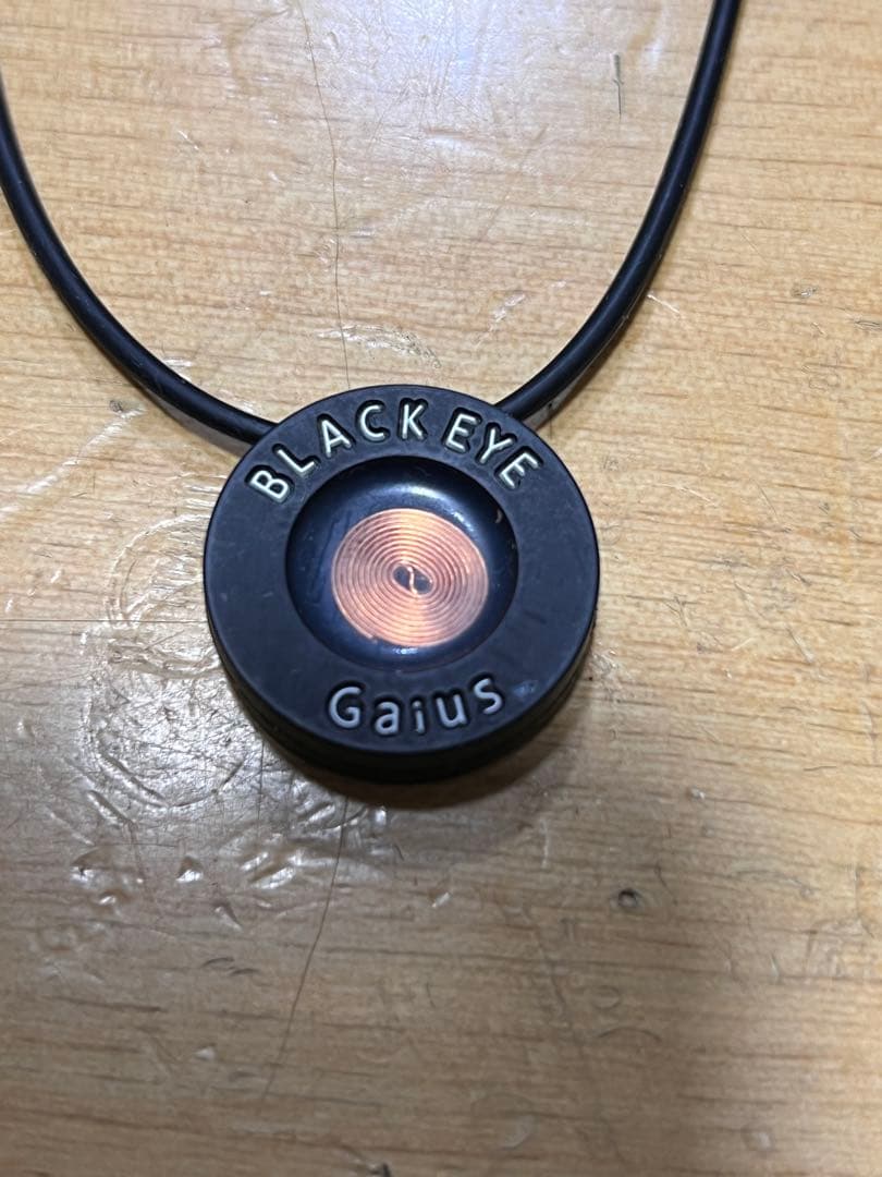 ブラックアイ ガイアスネックレス 電磁波対策 5G対策 ネックレス 丸山式