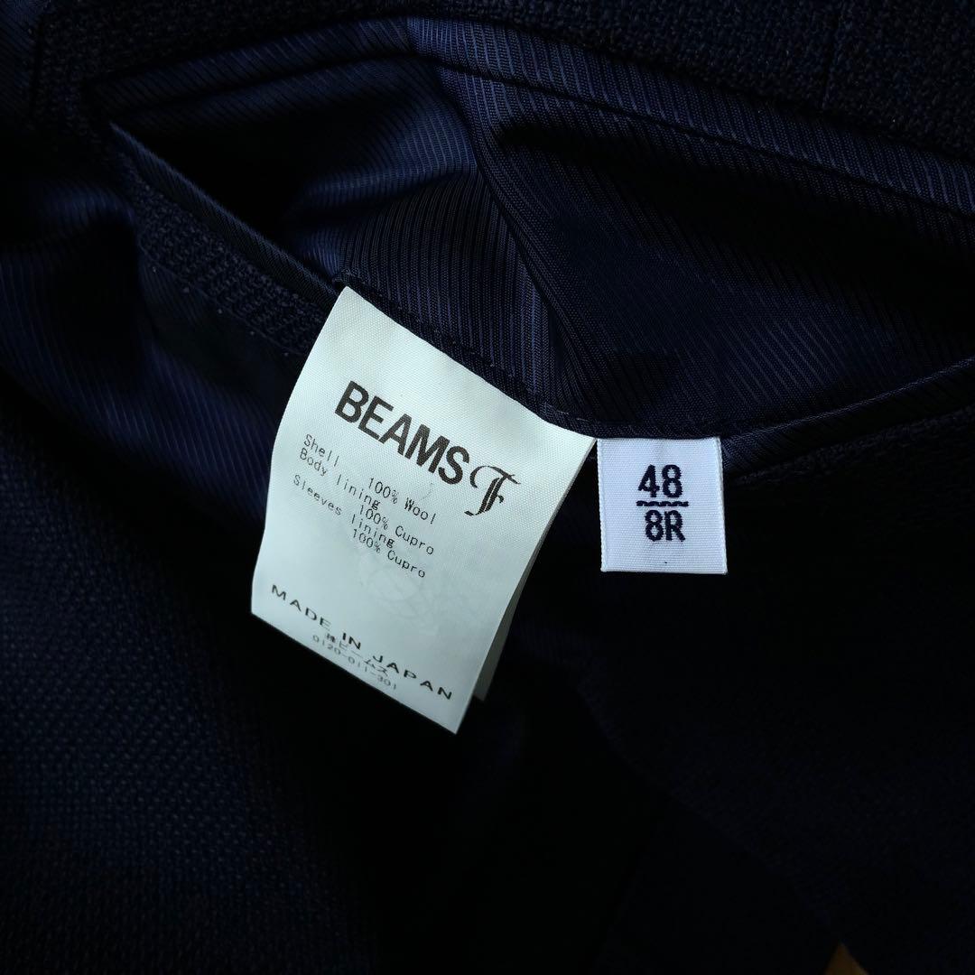 BEAMS F ビームスF オリジナルジャケット 48 ネイビー ホップサック