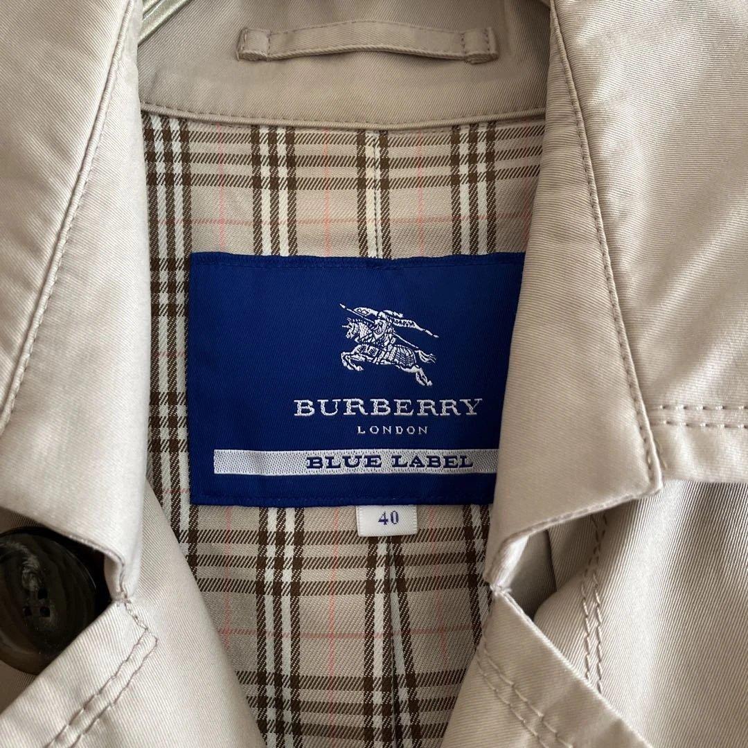 【美品】BURBERRY BLUE バーバリーブルーレーベルトレンチコート