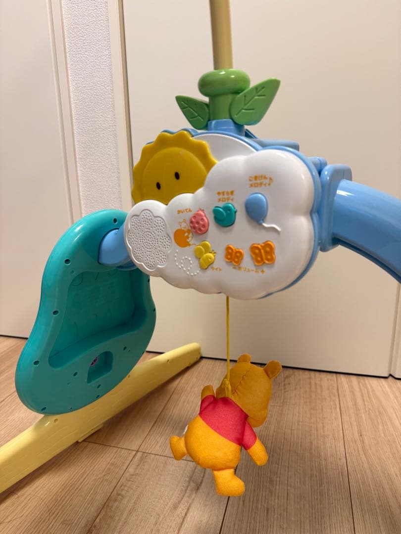 美品★くまのプーさん えらべる回転 6WAY メリー 箱・説明書あり
