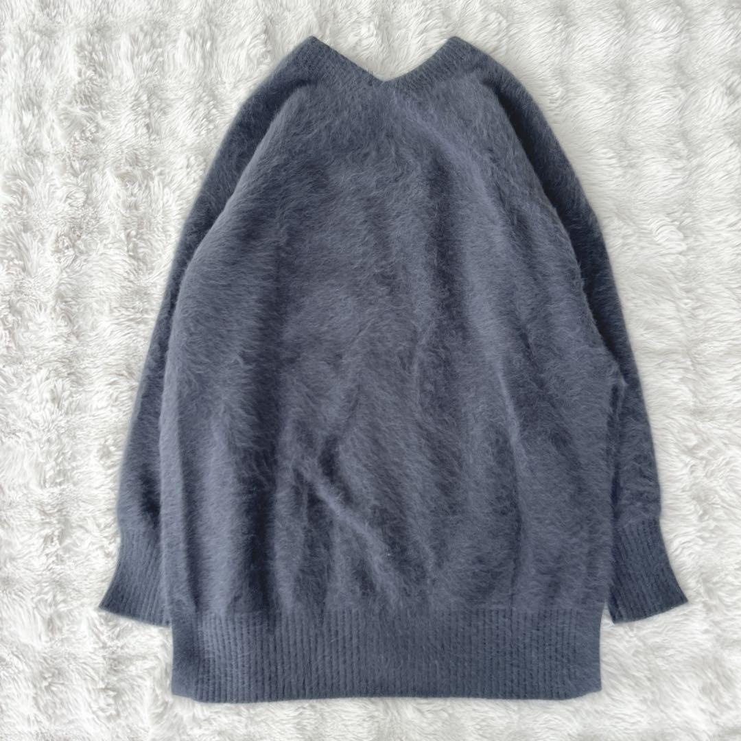 たろり★FOXロングカーデ　カシミヤ　フォックス　ファー　カーディガン
