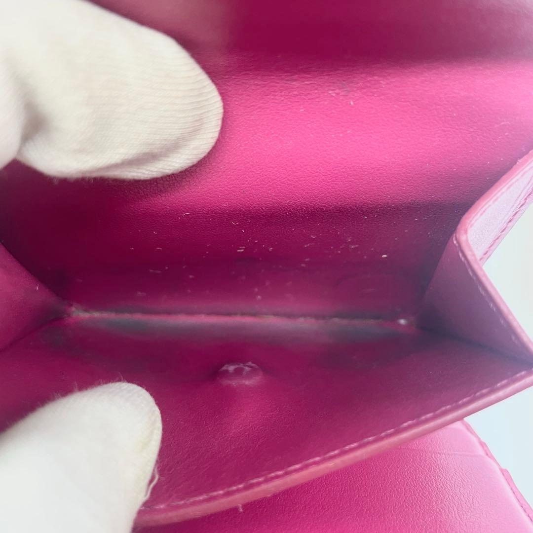 CELINE 三つ折り財布 スモールトリフォールド ピンク