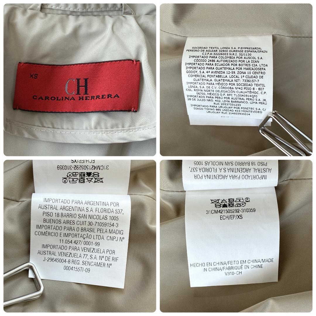 美品 CH CAROLINA HERRERA バルーンコート M相当 リボン