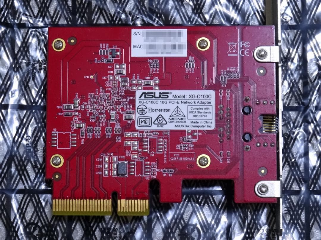 ASUS XG-C100C 10GBASE-T対応 LANカード