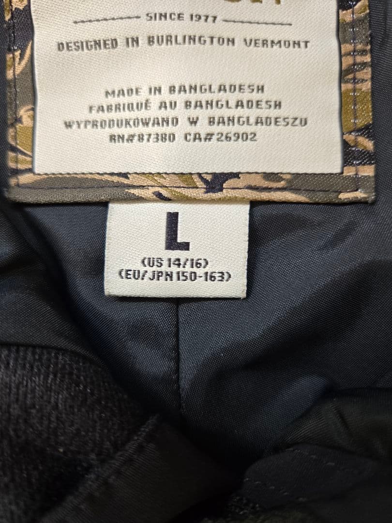 BURTON スノーボードパンツ Lサイズ ブラック！注意(キッズサイズ)です