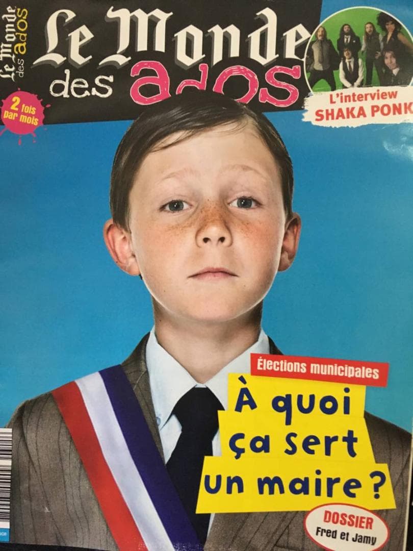 フランス語 雑誌 Le monde des ados シャカポンク　インタビュー