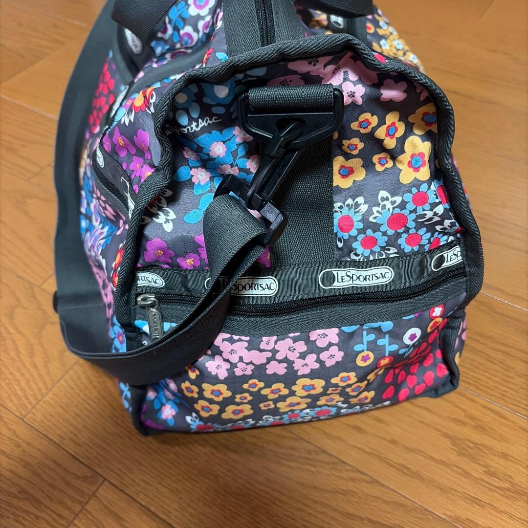 【レスポートサック】花柄ハート柄ピンク　旅行ボストンバック　LeSportsac