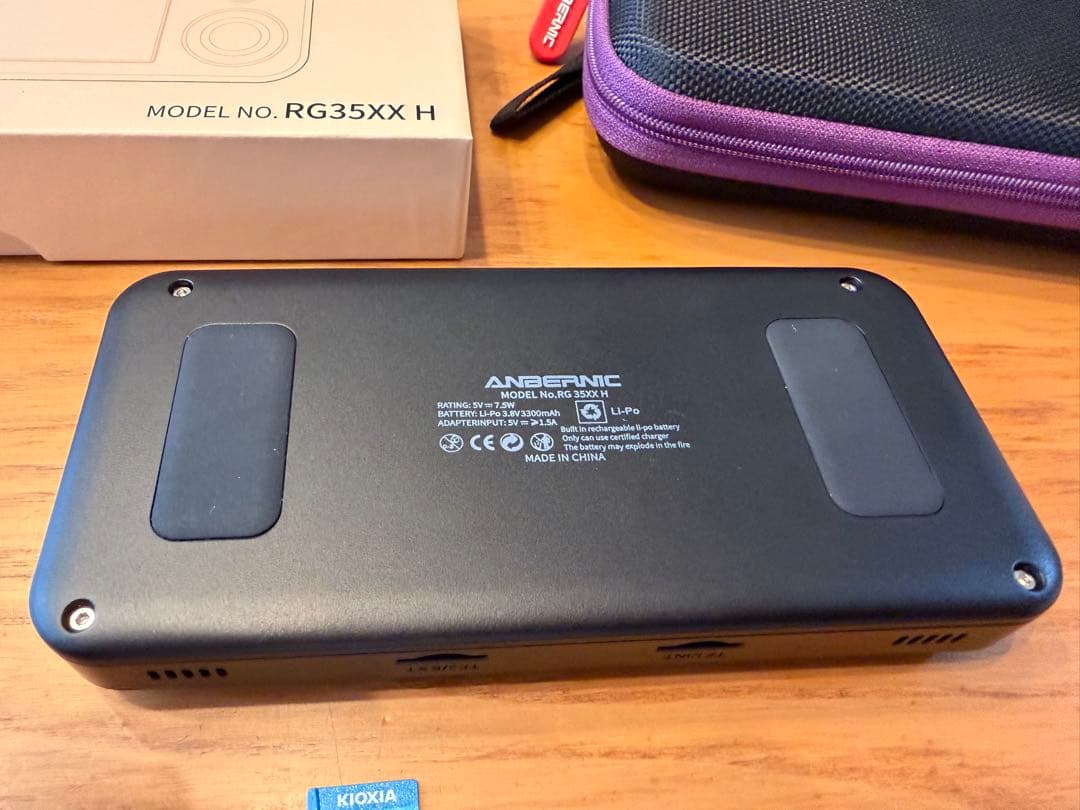 ANBERNIC RG35XX H ブラック 起動用32GBSDカードmuOS