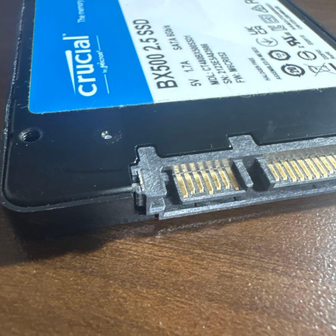 Crucial クルーシャル SSD BX500 2.5 480GB 動作確認済