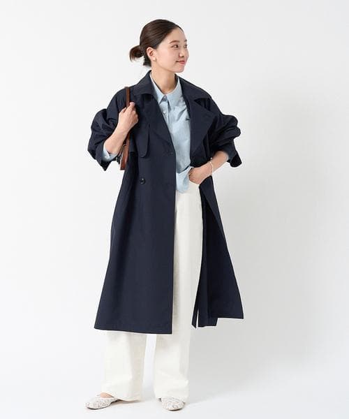 24SS IENA | イエナ PE/ポプリンオーバートレンチコート