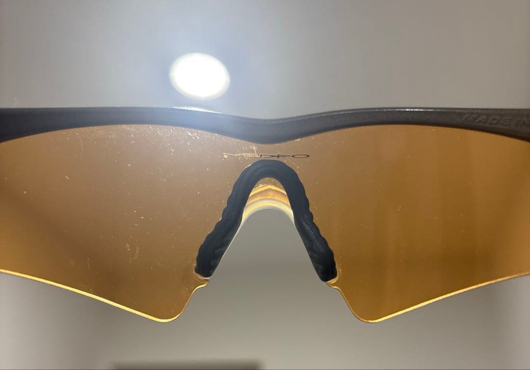 希少 USA OAKLEY オークリー エムフレームスウィープ シルバーオレンジ