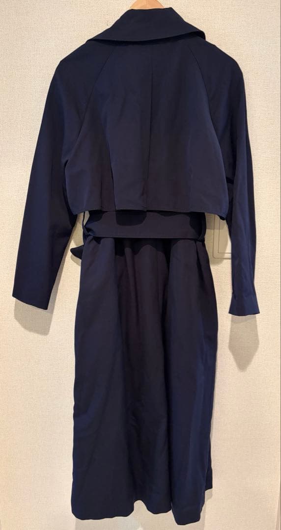 トゥモローランド トレンチコート　ネイビー　美品