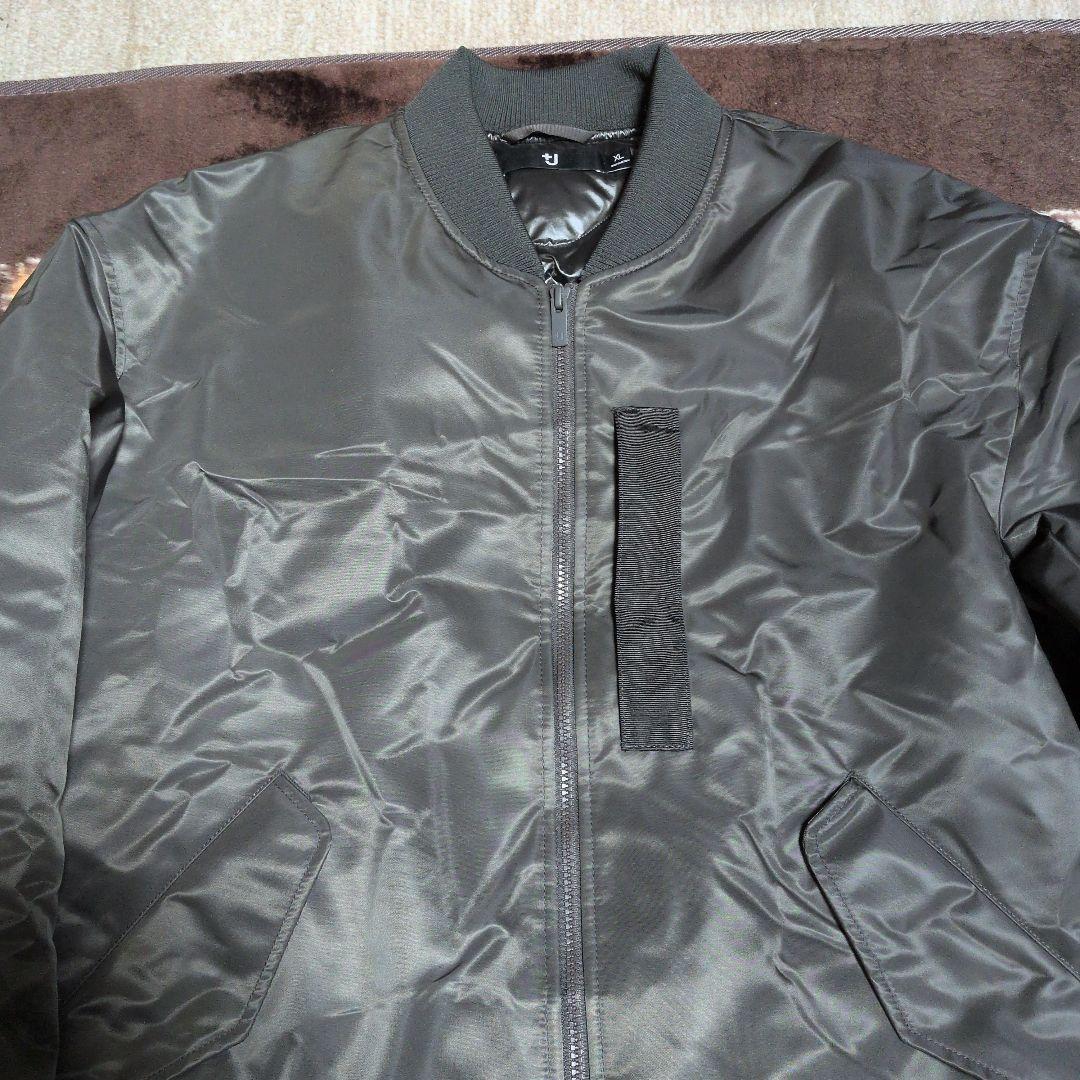 週末値下げ　復刻版美品ユニクロ＋JハイブリッドダウンオーバーサイズＭA–1 XL