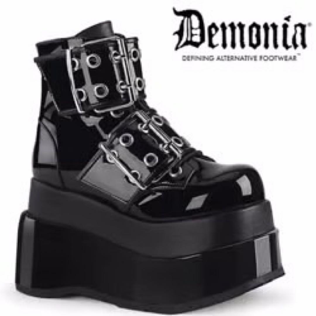 DEMONIA / BEAR-104 ダブルバックル厚底ブーツ