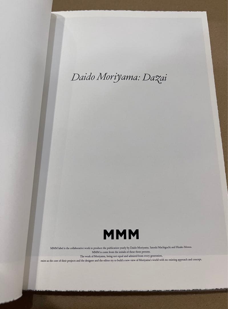Dazai Daido 太宰治　森山大道　洋書版　限定版　送料無料　写真集