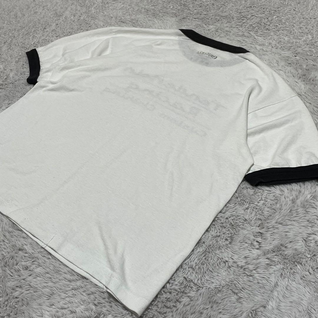 テンダーロイン　リンガーTシャツ　グラフィック　センタープリント　ホワイト　L