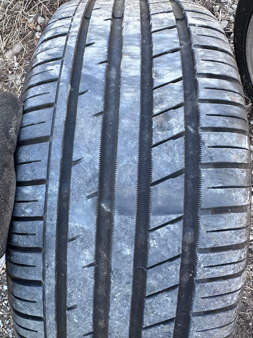 トヨタ　18 ゼロクラウン　純正メッキホイールタイヤセット　225/45R18