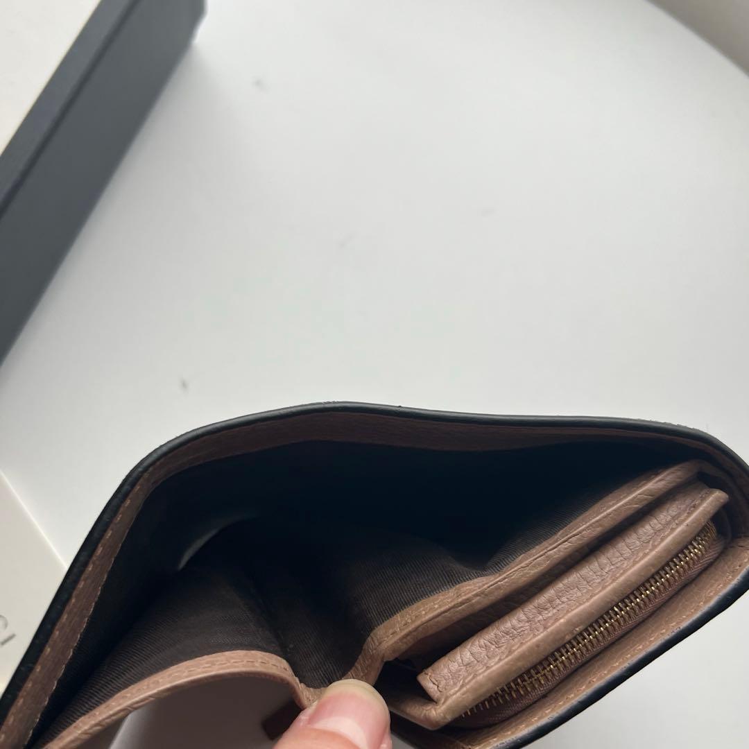 177 美品 GUCCI グッチ マーモント 2つ折り財布