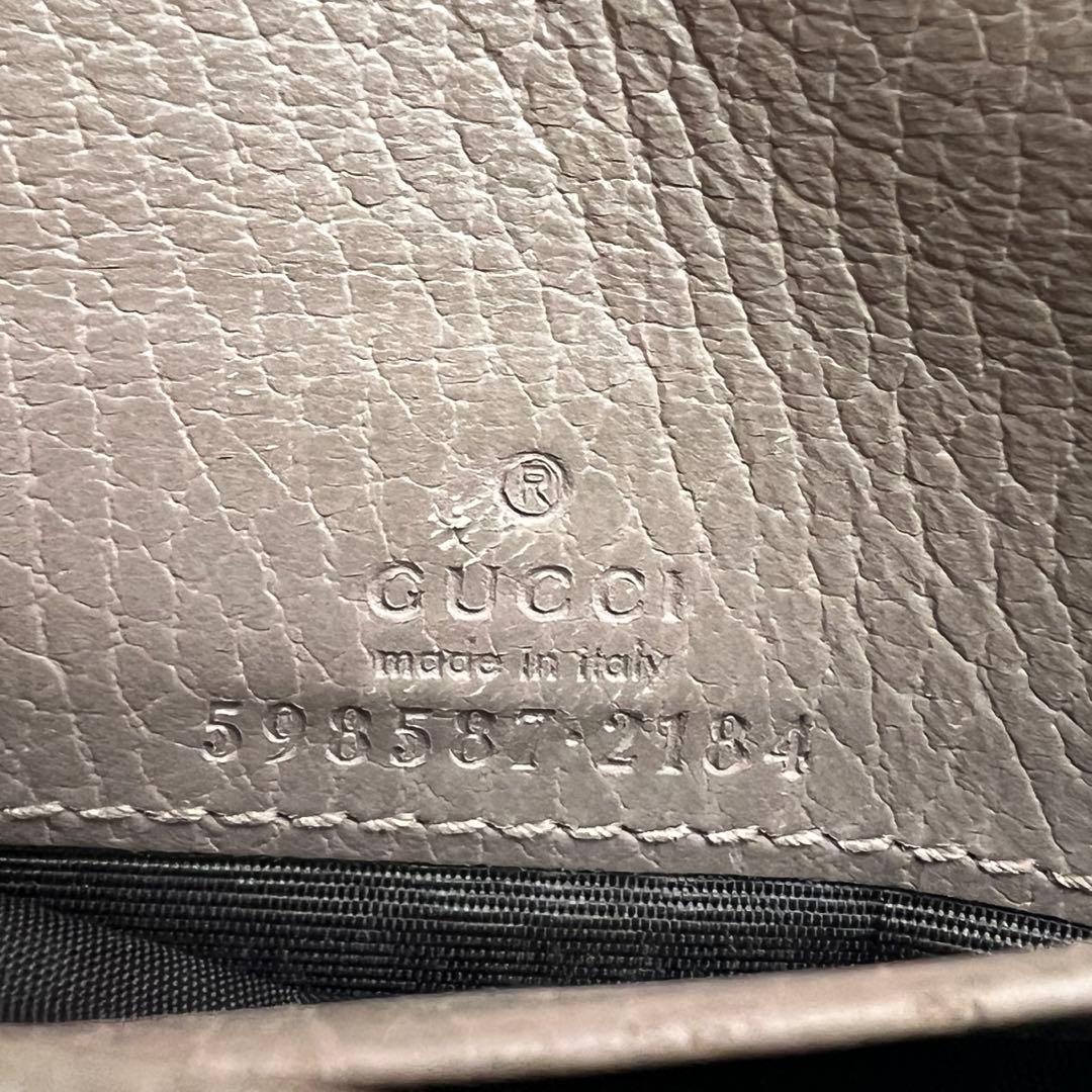 177 美品 GUCCI グッチ マーモント 2つ折り財布