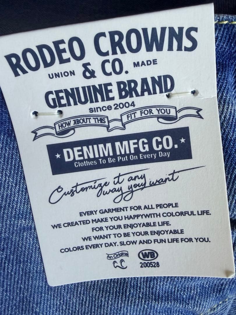 週末限定 新品リボン付きワイドレッグデニム大人気のデニムRODEO CROWNS