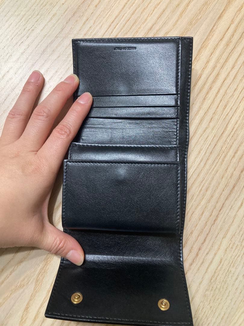 CELINE スモールトリフォールド 財布 ブラック
