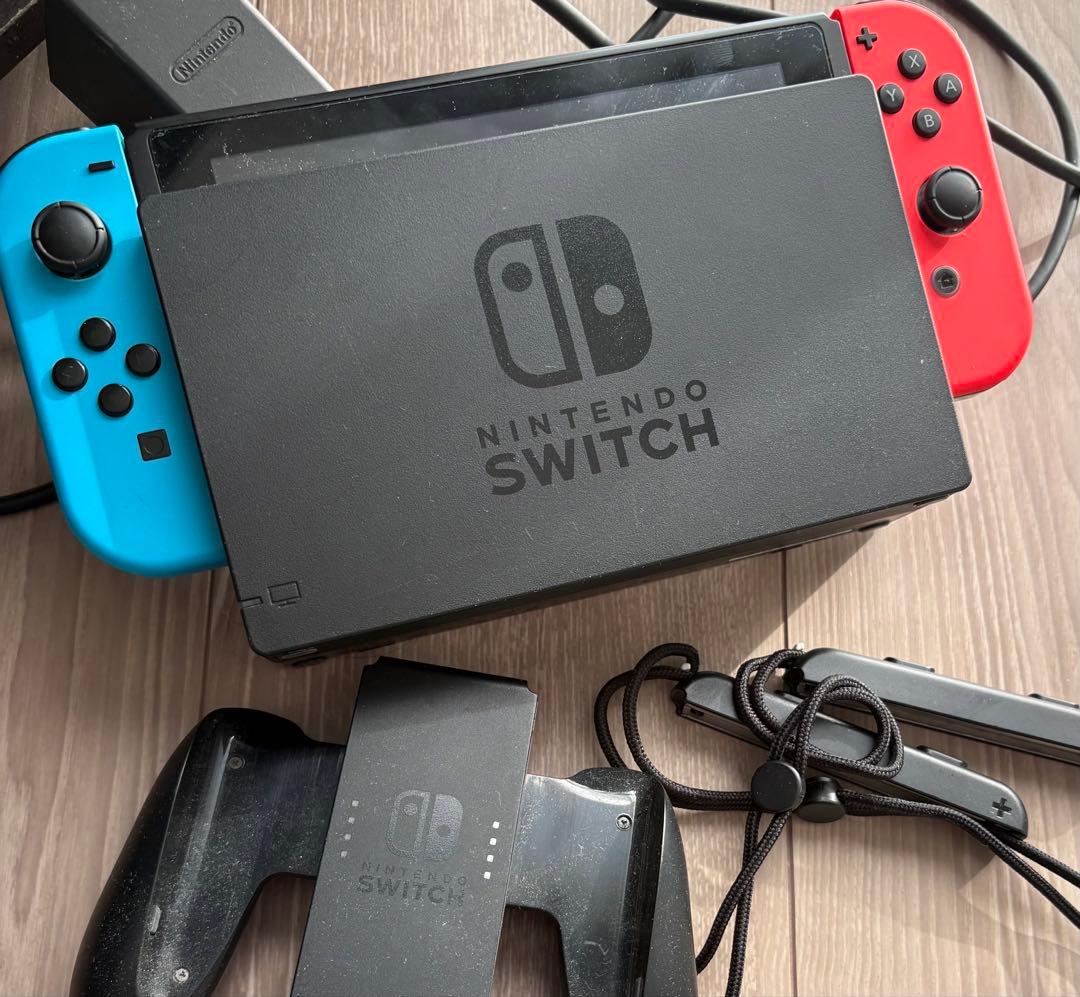 Nintendo Switch 本体 赤/青　SDカードなどセット
