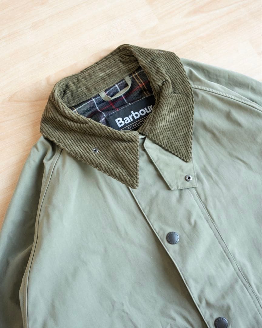 Barbour バブアー ピーチスキン ジャケット オリーブ