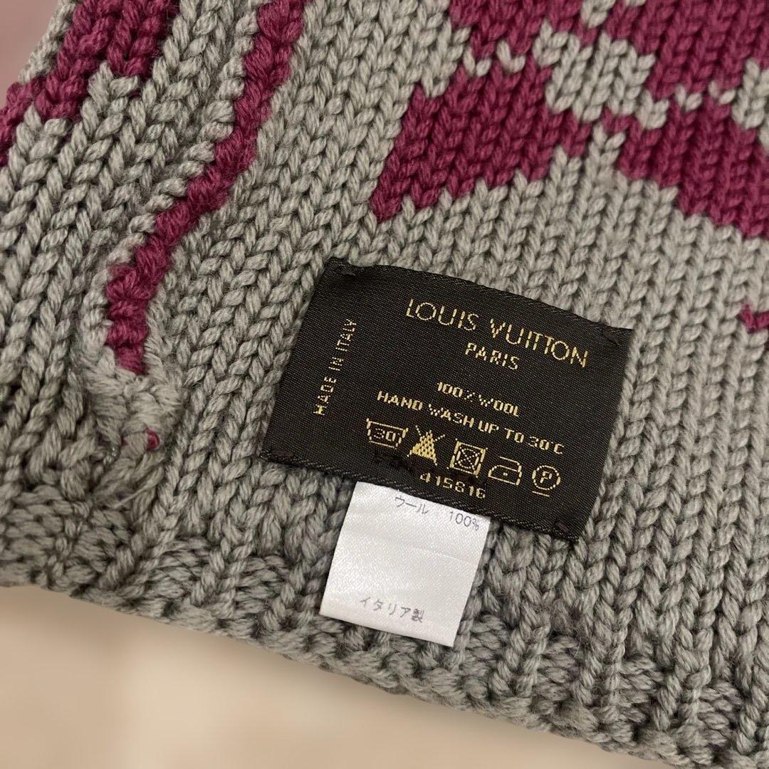Louis Vuitton ネックウォーマー　グランフロア　パープル✖️グレー