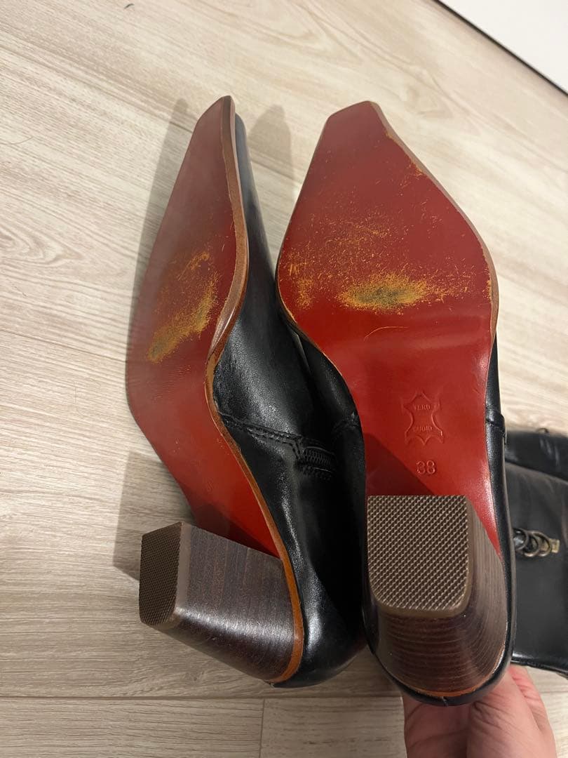 archive vintage leather boots 38 y2k ブーツ