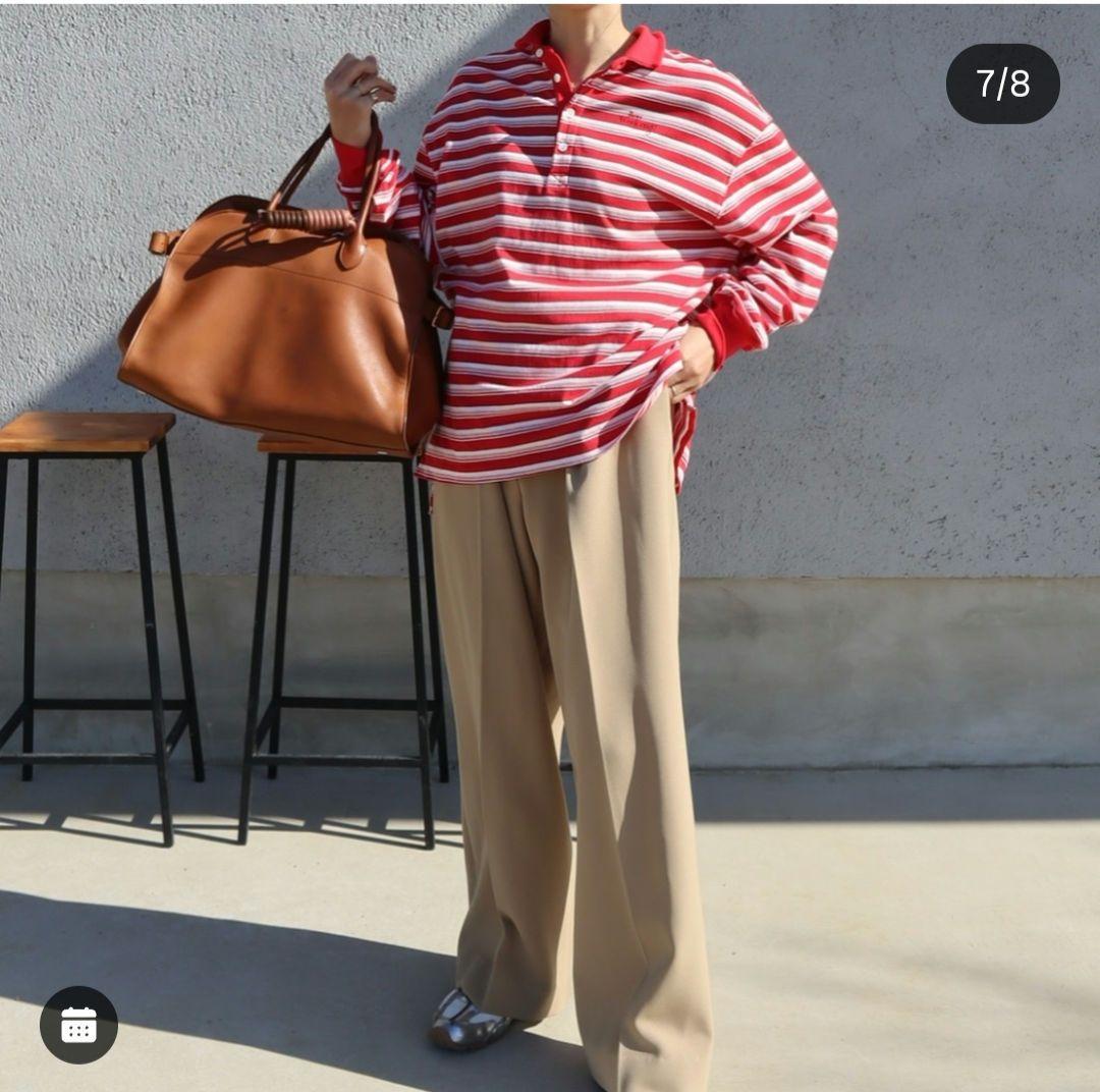 epa border polo“RED” エパ　ボーダーポロ