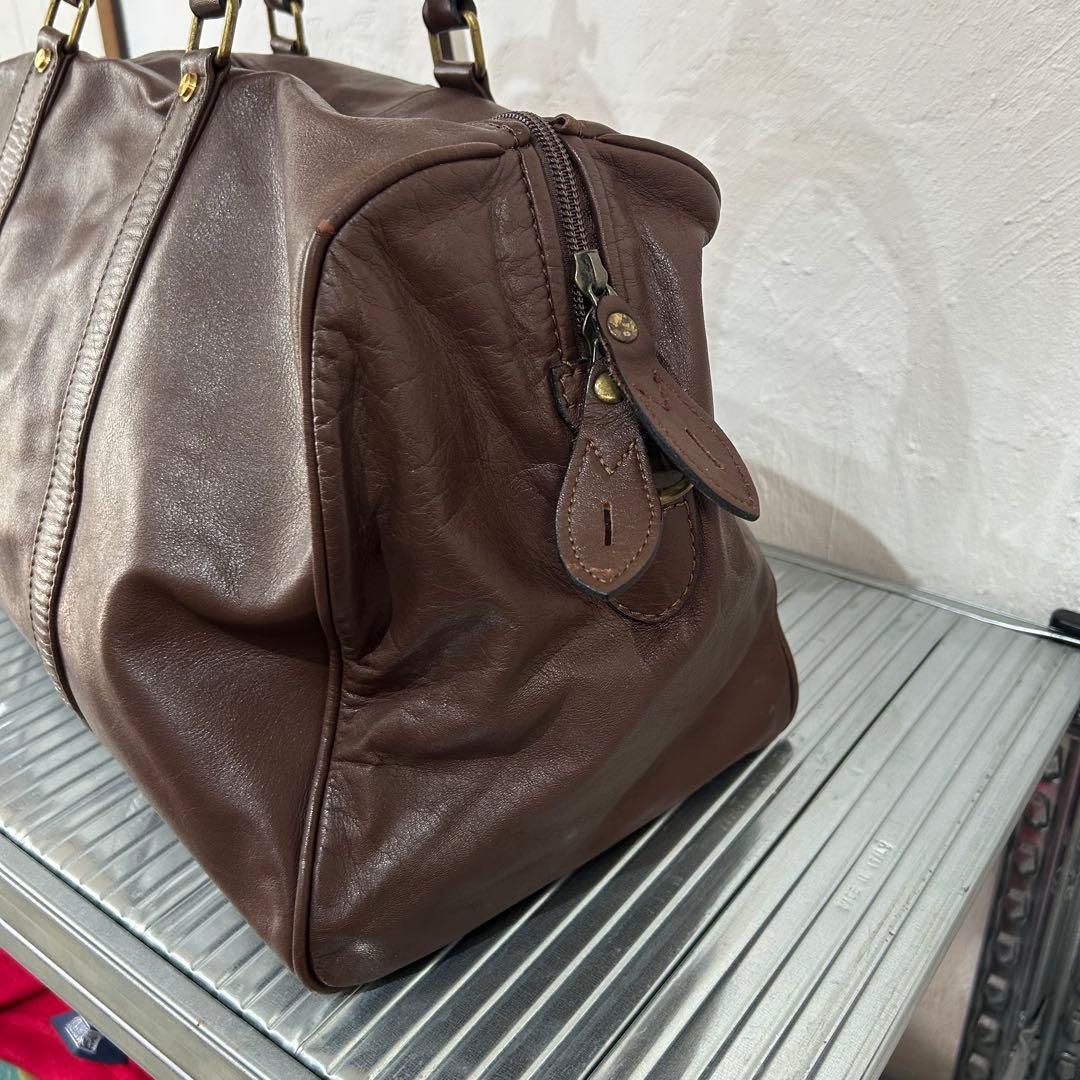 PORTER 2way レザー ボストンバッグ ブラウン ポーター ドラムバッグ