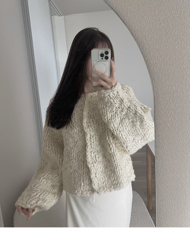 mieajunar toy knit cardigan 韓国