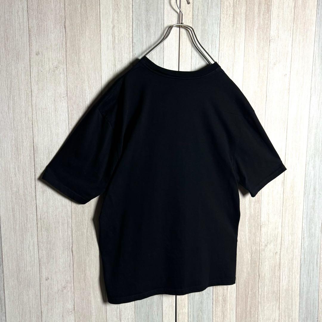 3733【希少・美品・XL】イタリア製 ディオール 刺繍センターロゴ Tシャツ