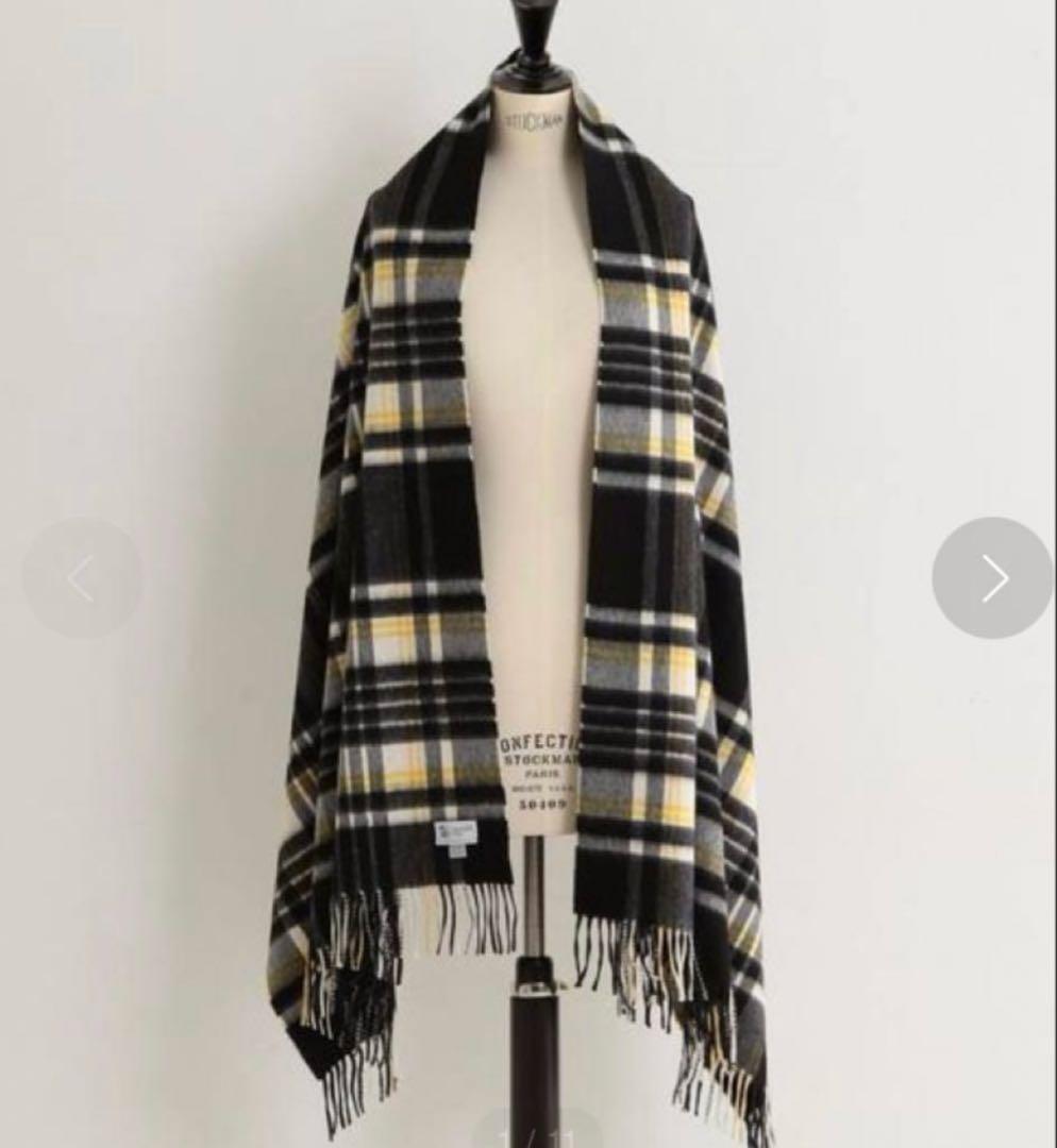 【国内正規品】ジョンストンズ ユナイテッドアローズ　別注　カシミア大判ストール