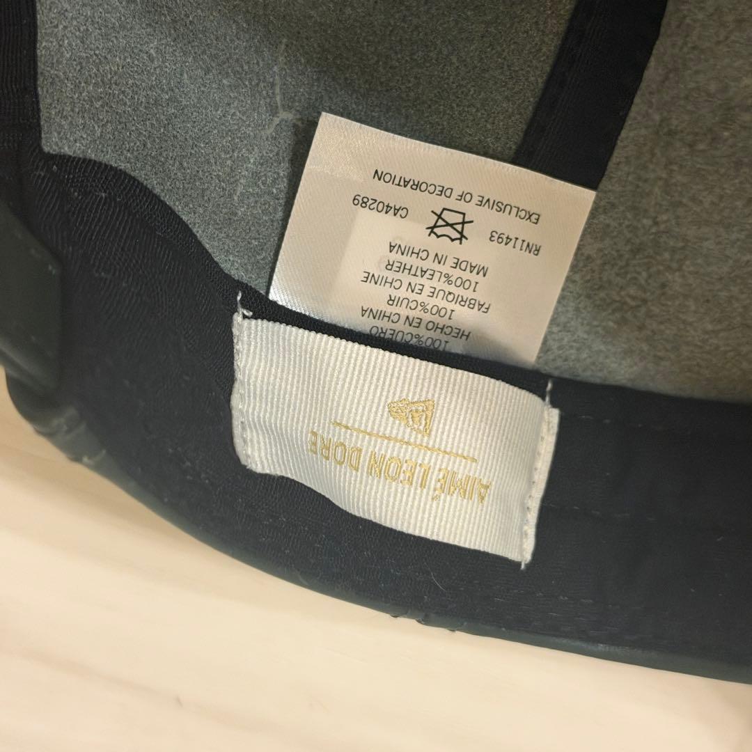 Aime Leon Dore newera レザーキャップ
